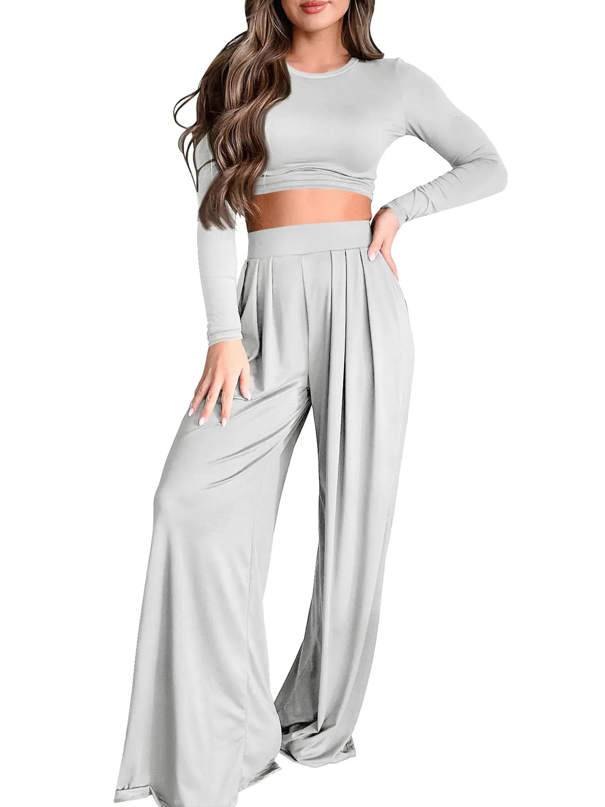 Sofia™ | 2-delige Lounge Set met Crop Top